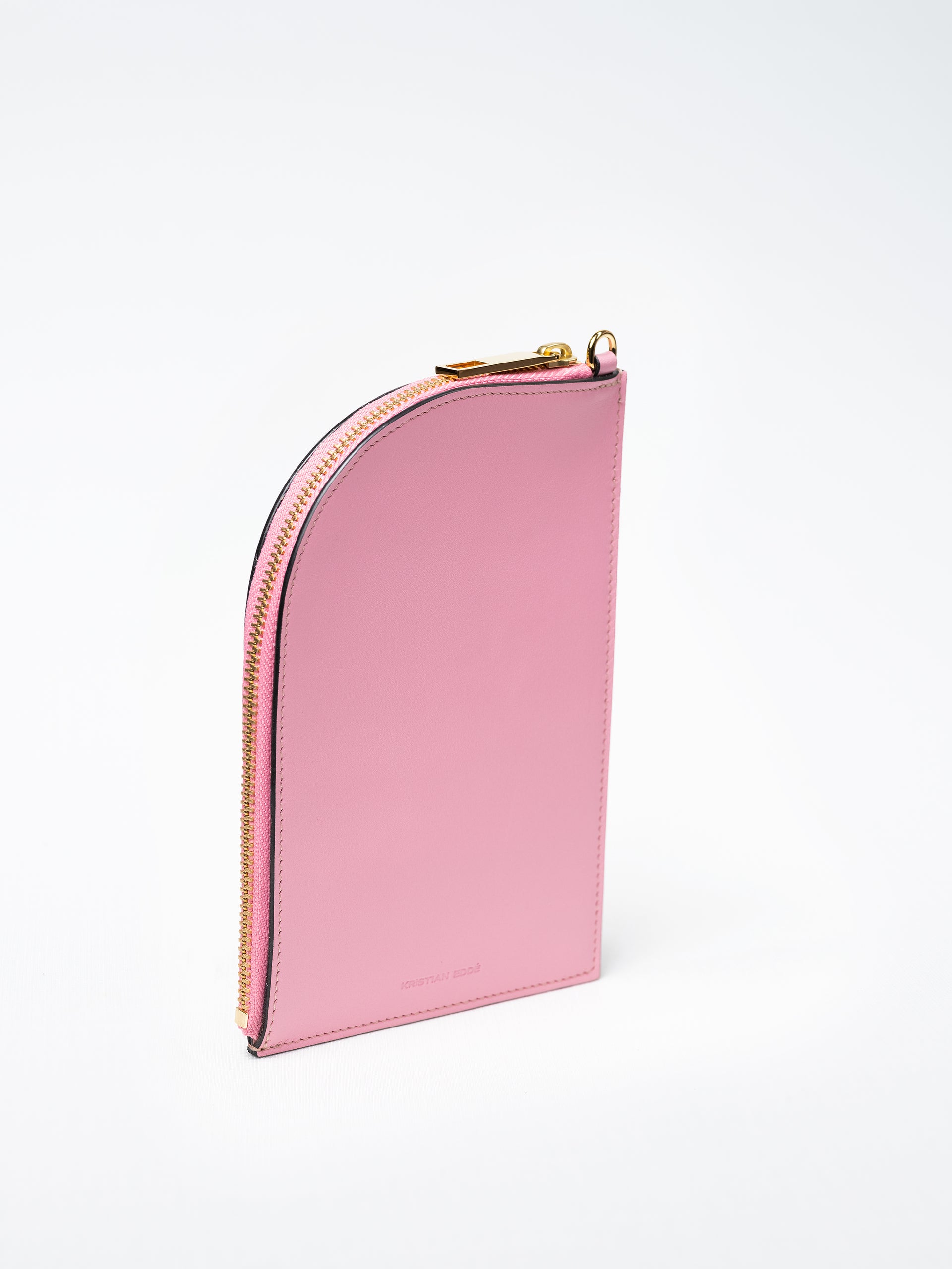 Zip Pouch on Strap in Pink