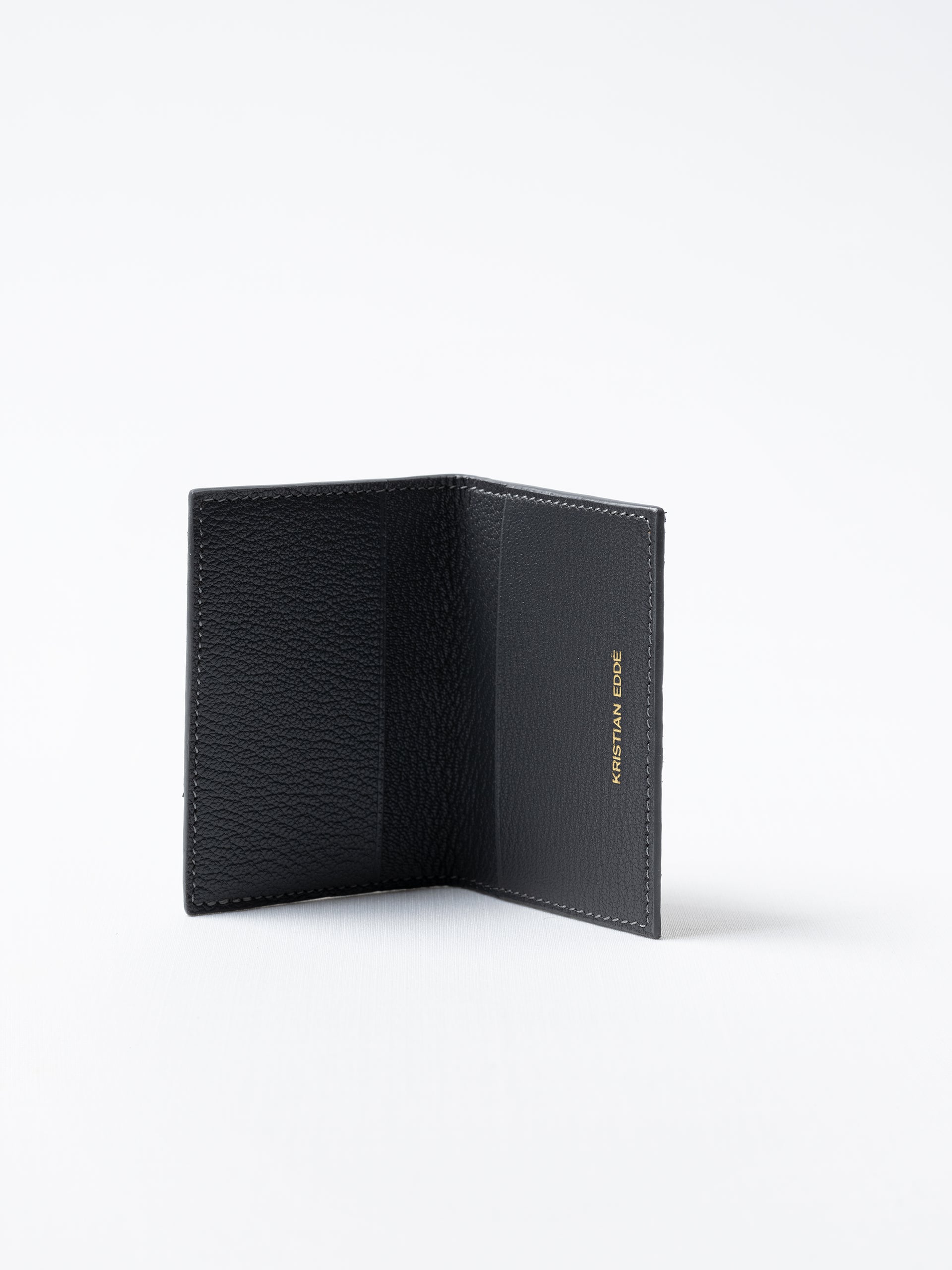 Saint Laurent Black vertical bi-fold wallet