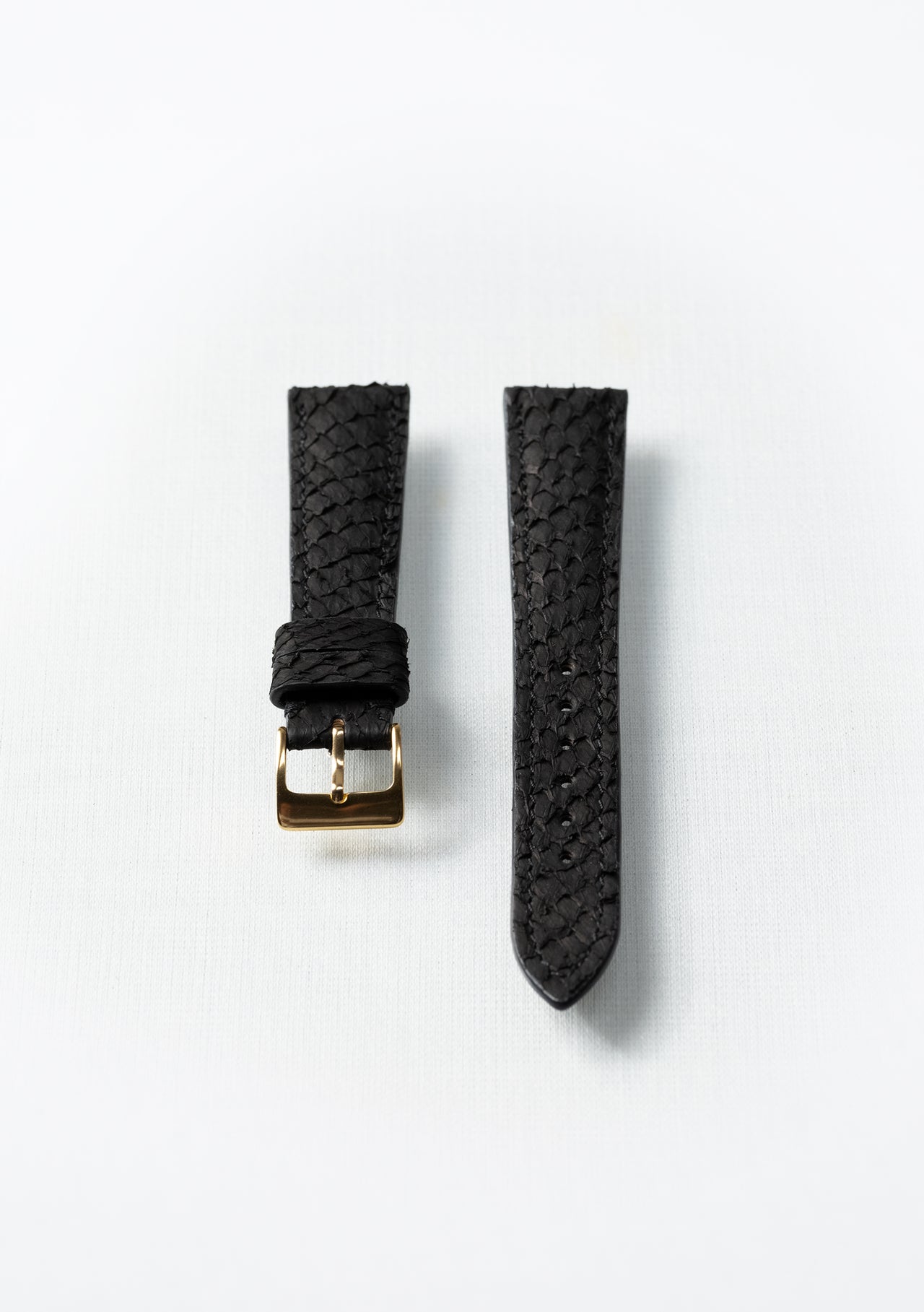 Watch Strap with Bordeaux Salmon Leather